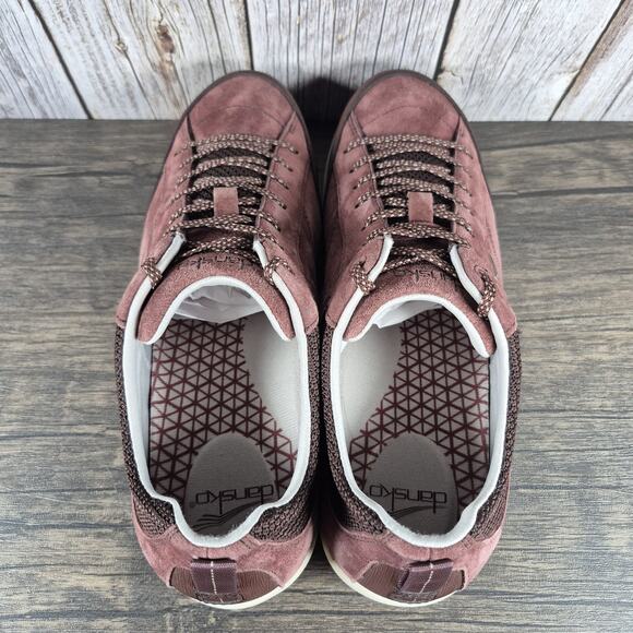 Dansko Paisley Suede Vibram Hiking Shoes Women's Sz 11-11.5 EU41 Maroon (VGC) - Picture 6 of 9